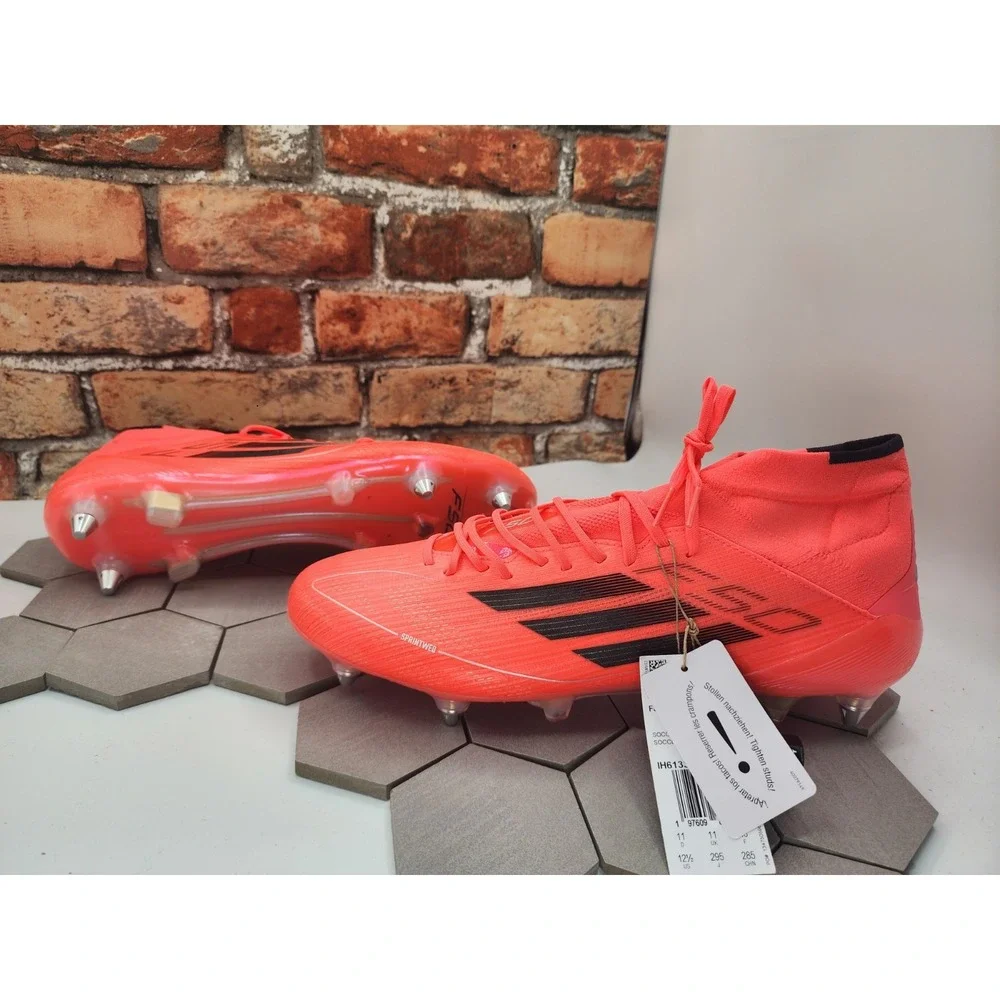 Adidas F50 Elite Mid SG Turbo Aurora Hot Pink Red Women's Sz 12.5‎ Men's Size 11